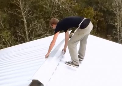 Roofer at a Commercial Roofing Job in Oviedo FL